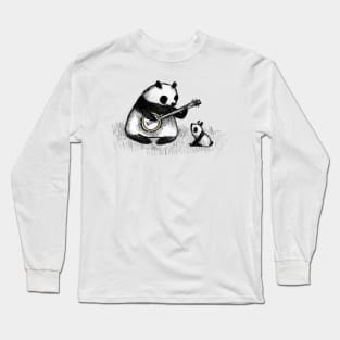 Banjo Panda Long Sleeve T-Shirt